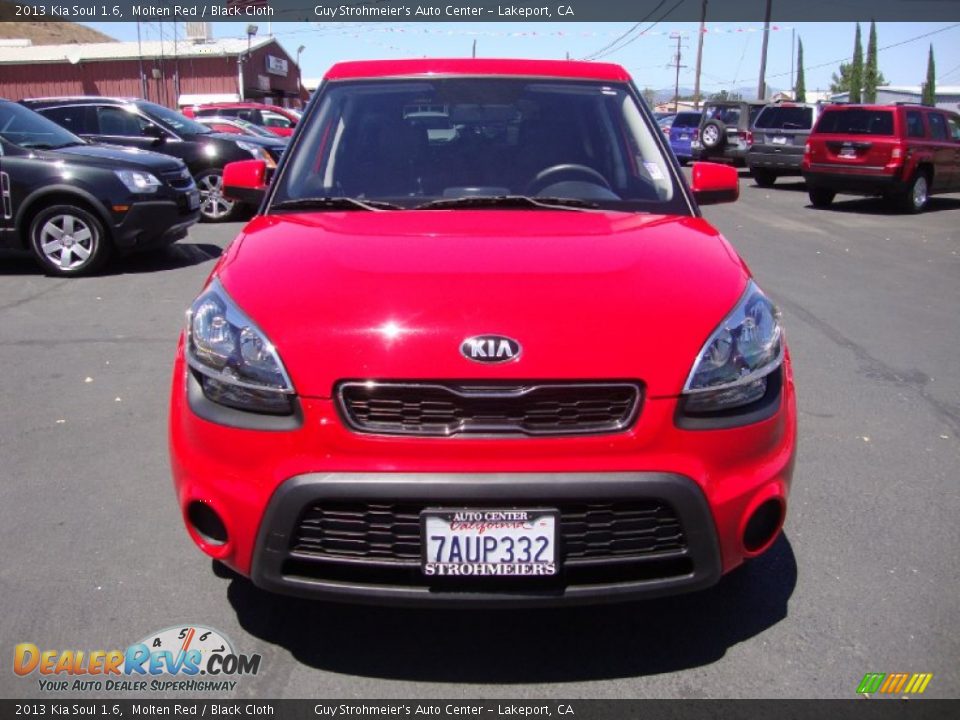 2013 Kia Soul 1.6 Molten Red / Black Cloth Photo #2