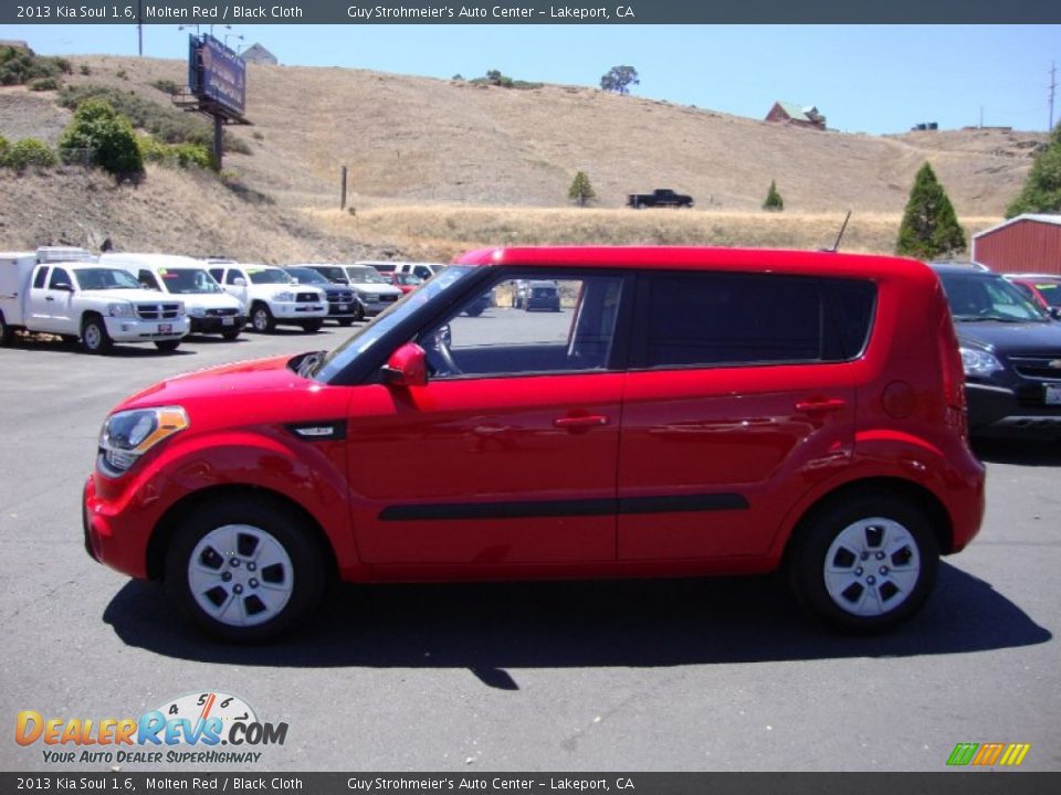 2013 Kia Soul 1.6 Molten Red / Black Cloth Photo #4