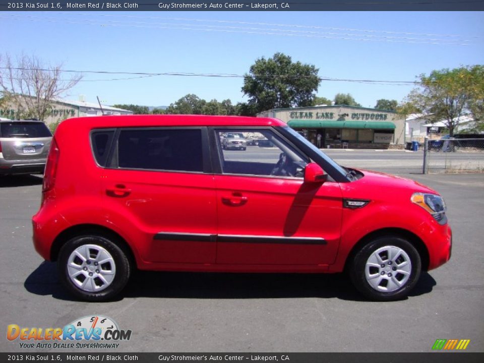 2013 Kia Soul 1.6 Molten Red / Black Cloth Photo #8