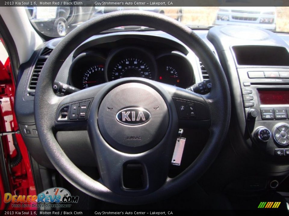 2013 Kia Soul 1.6 Molten Red / Black Cloth Photo #13