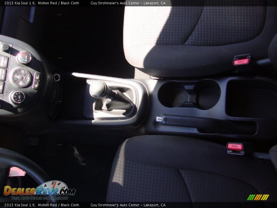 2013 Kia Soul 1.6 Molten Red / Black Cloth Photo #18