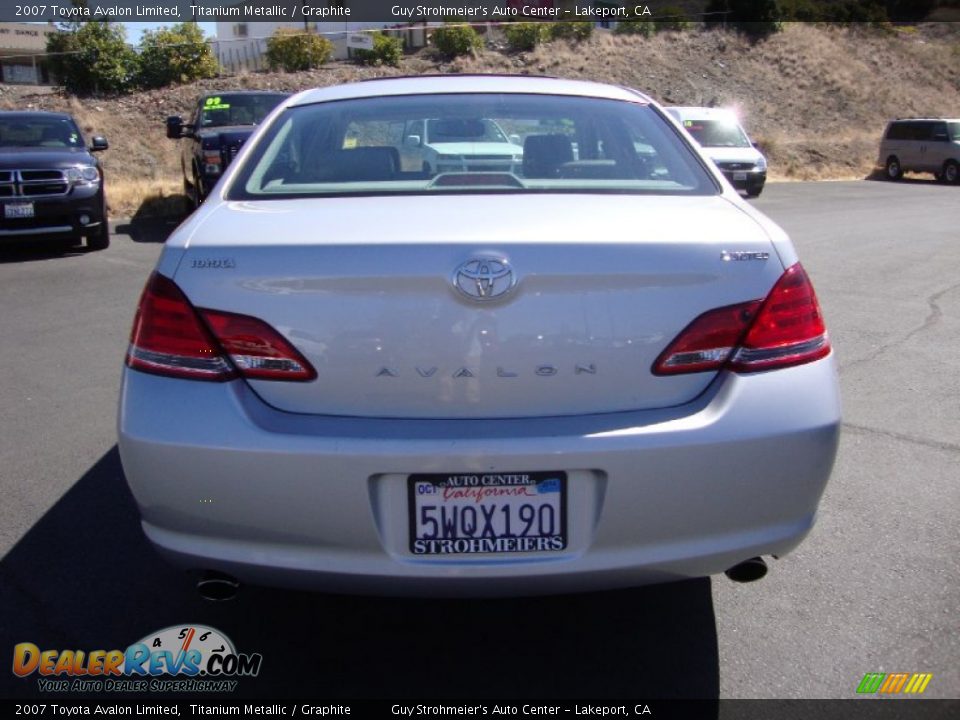 2007 Toyota Avalon Limited Titanium Metallic / Graphite Photo #6