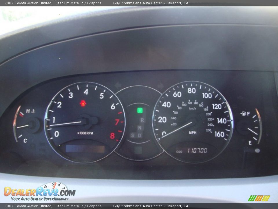 2007 Toyota Avalon Limited Titanium Metallic / Graphite Photo #12