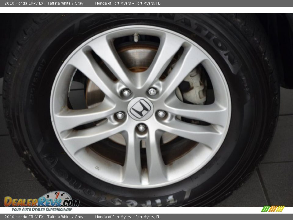 2010 Honda CR-V EX Taffeta White / Gray Photo #3