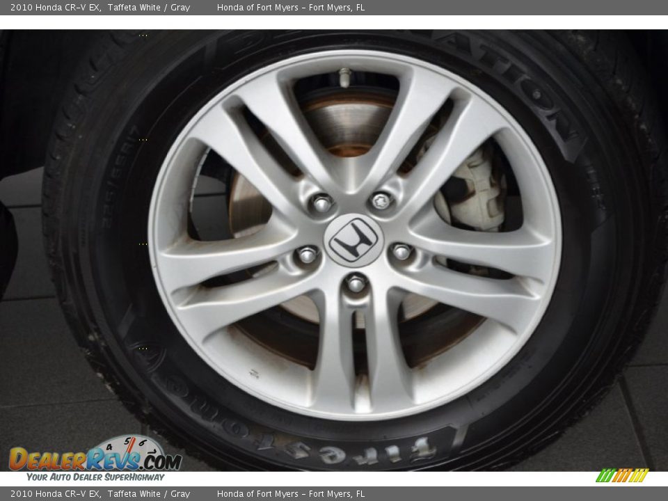 2010 Honda CR-V EX Taffeta White / Gray Photo #4