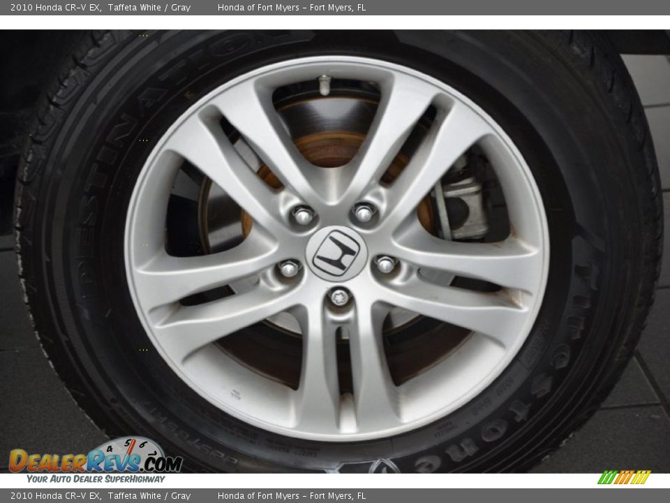 2010 Honda CR-V EX Taffeta White / Gray Photo #8