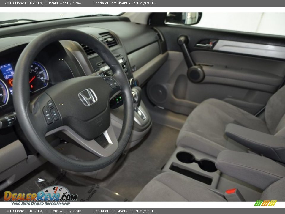 2010 Honda CR-V EX Taffeta White / Gray Photo #12
