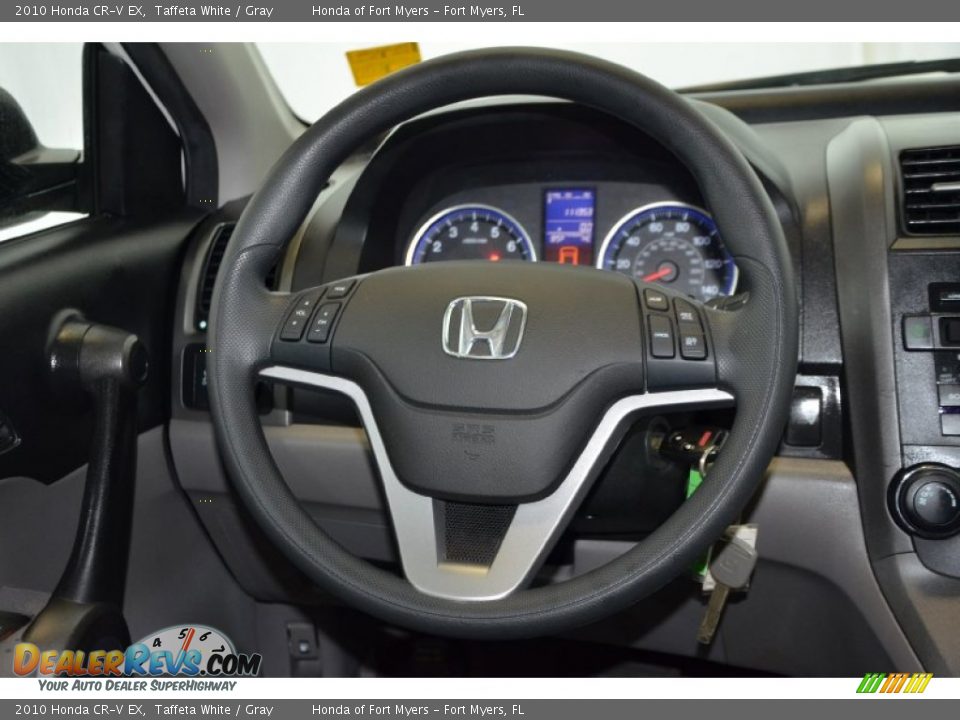 2010 Honda CR-V EX Taffeta White / Gray Photo #22