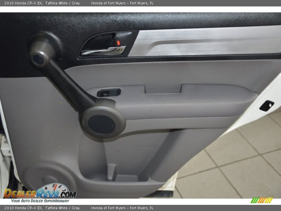 2010 Honda CR-V EX Taffeta White / Gray Photo #24