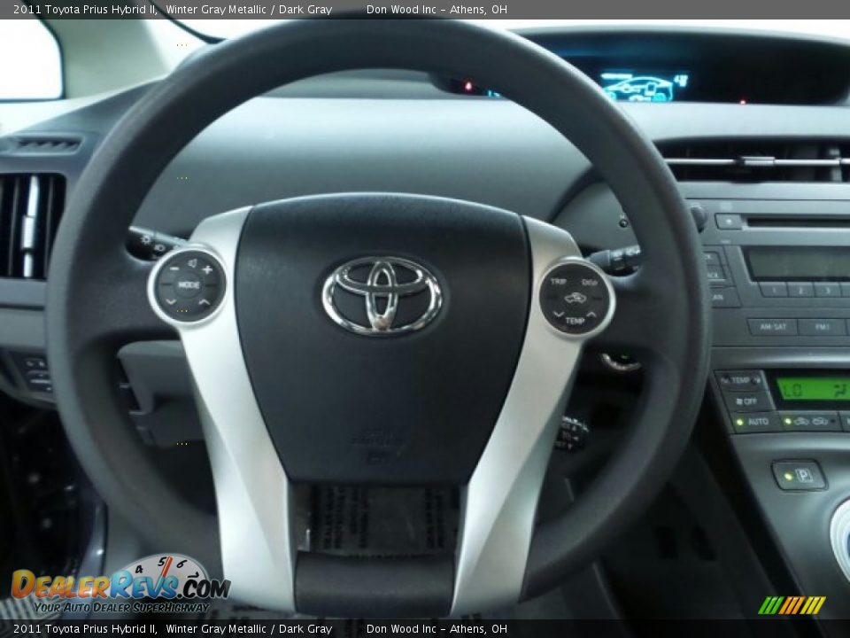 2011 Toyota Prius Hybrid II Winter Gray Metallic / Dark Gray Photo #17