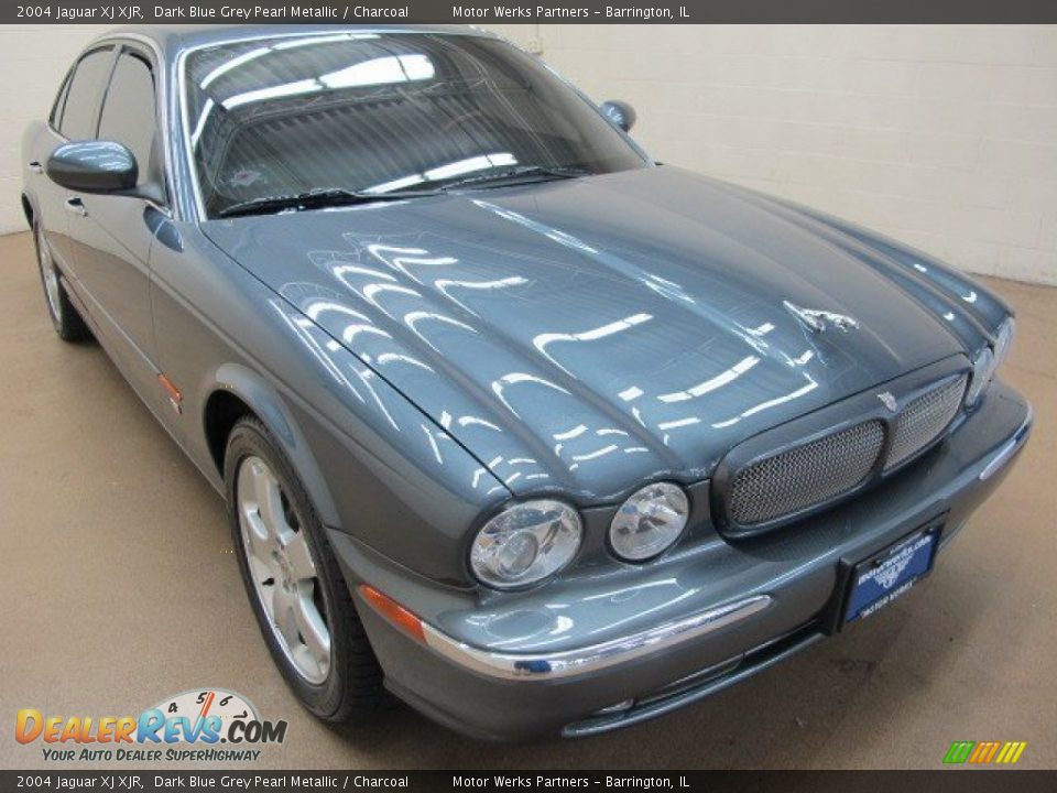 2004 Jaguar XJ XJR Dark Blue Grey Pearl Metallic / Charcoal Photo #1