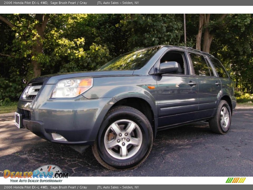 Front 3/4 View of 2006 Honda Pilot EX-L 4WD Photo #1