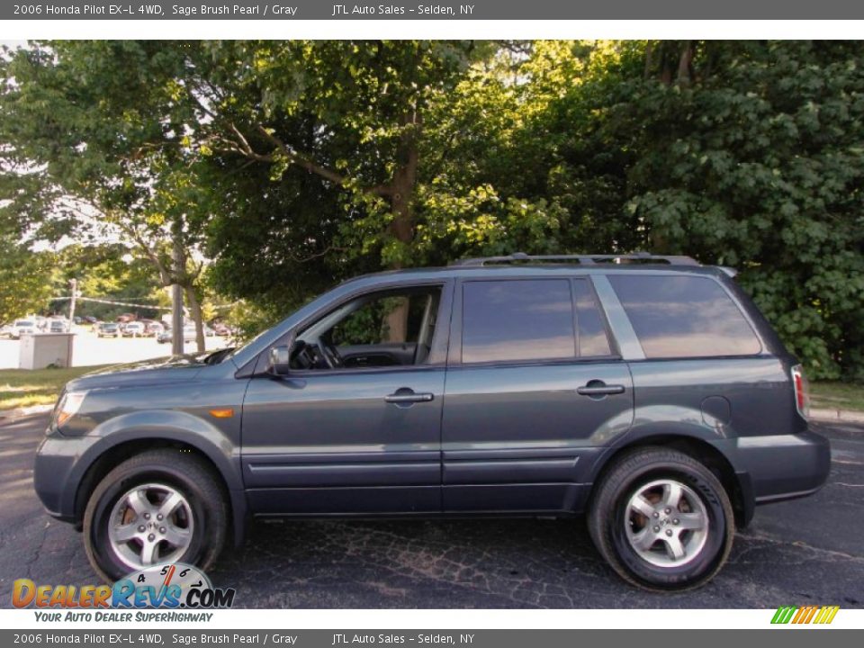 2006 Honda Pilot EX-L 4WD Sage Brush Pearl / Gray Photo #3