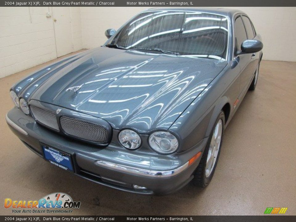 2004 Jaguar XJ XJR Dark Blue Grey Pearl Metallic / Charcoal Photo #4