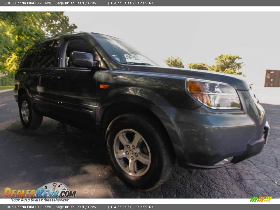 2006 Honda Pilot EX-L 4WD Sage Brush Pearl / Gray Photo #7