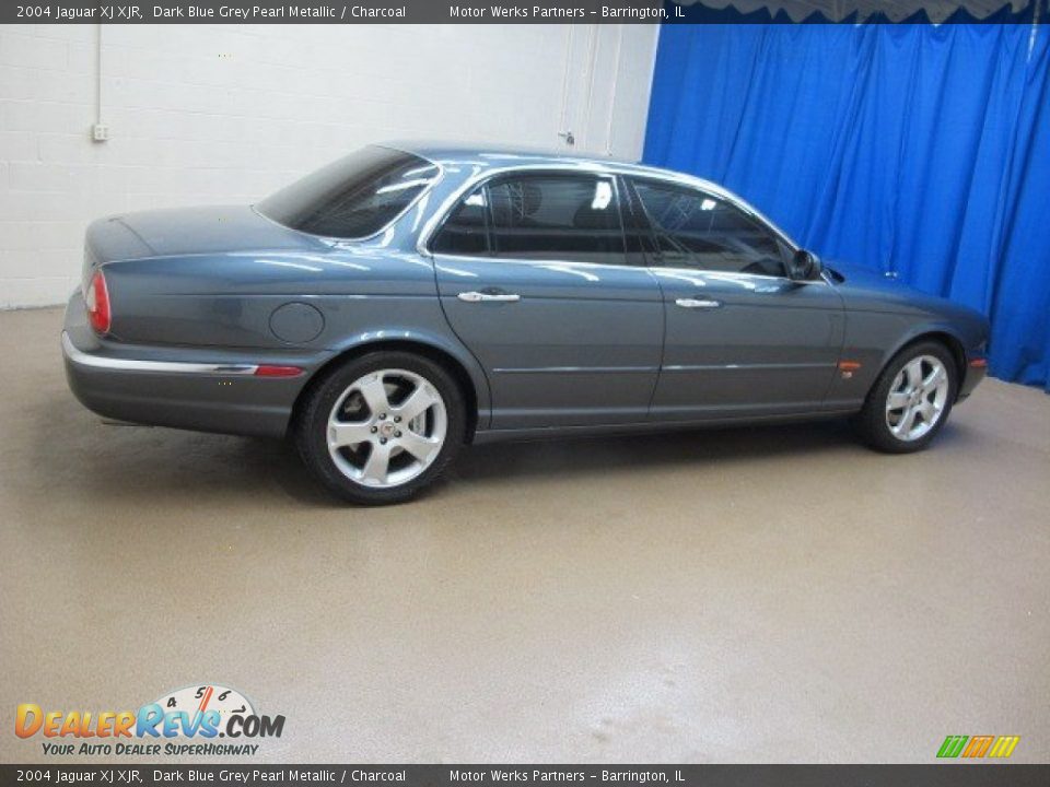2004 Jaguar XJ XJR Dark Blue Grey Pearl Metallic / Charcoal Photo #10