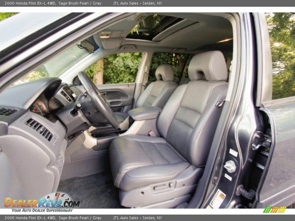 2006 Honda Pilot EX-L 4WD Sage Brush Pearl / Gray Photo #10