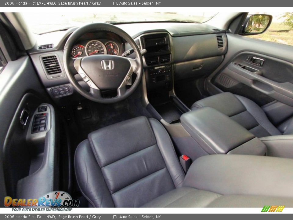 2006 Honda Pilot EX-L 4WD Sage Brush Pearl / Gray Photo #11