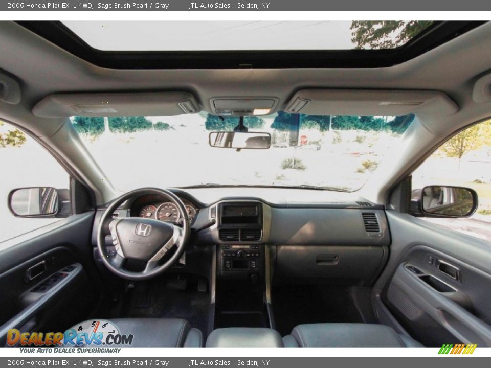 2006 Honda Pilot EX-L 4WD Sage Brush Pearl / Gray Photo #12