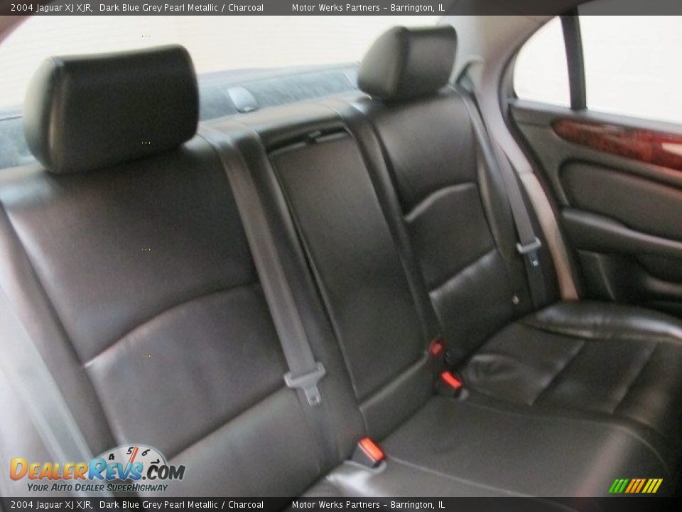 2004 Jaguar XJ XJR Dark Blue Grey Pearl Metallic / Charcoal Photo #21