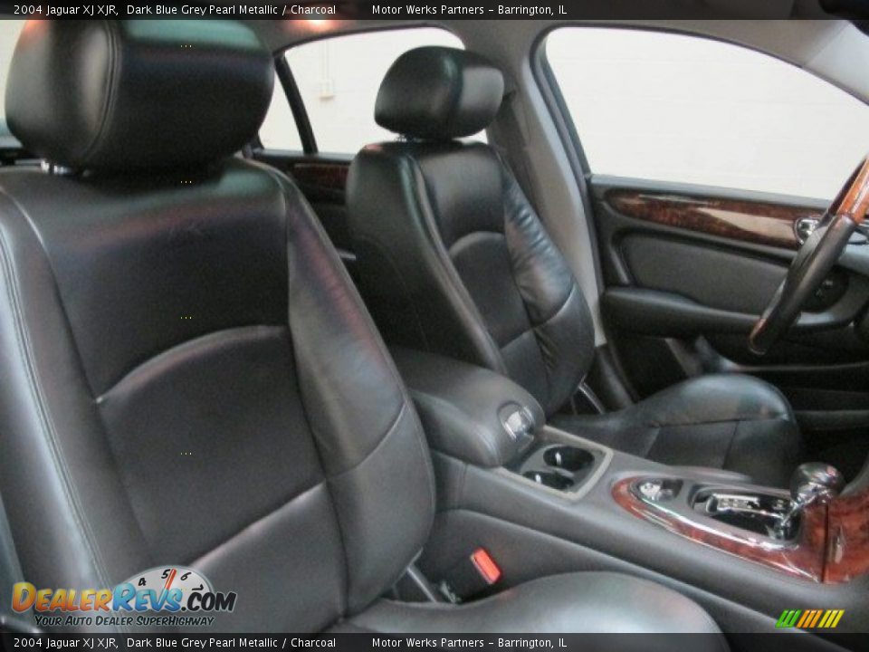2004 Jaguar XJ XJR Dark Blue Grey Pearl Metallic / Charcoal Photo #23