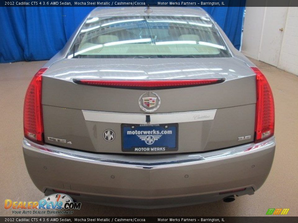 2012 Cadillac CTS 4 3.6 AWD Sedan Mocha Steel Metallic / Cashmere/Cocoa Photo #7