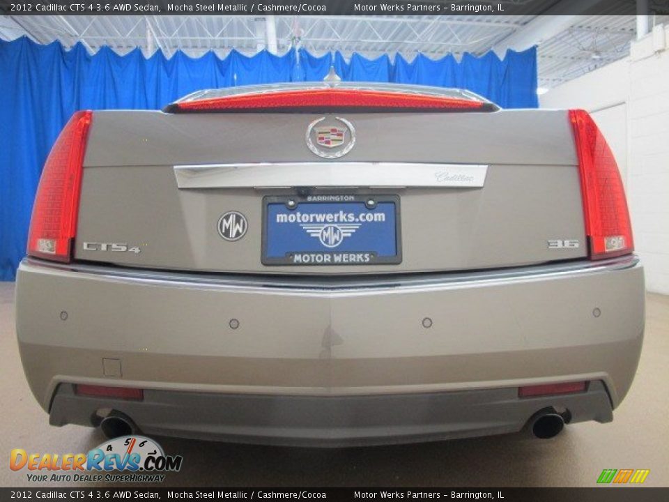 2012 Cadillac CTS 4 3.6 AWD Sedan Mocha Steel Metallic / Cashmere/Cocoa Photo #8