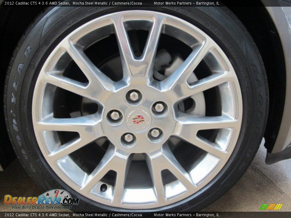 2012 Cadillac CTS 4 3.6 AWD Sedan Mocha Steel Metallic / Cashmere/Cocoa Photo #16