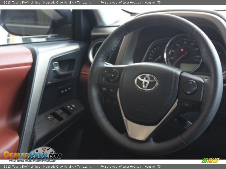 2013 Toyota RAV4 Limited Magnetic Gray Metallic / Terracotta Photo #34