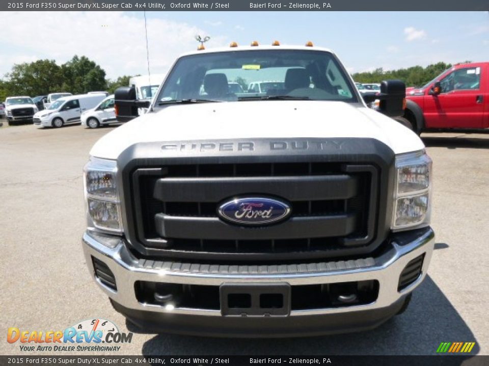 2015 Ford F350 Super Duty XL Super Cab 4x4 Utility Oxford White / Steel Photo #3