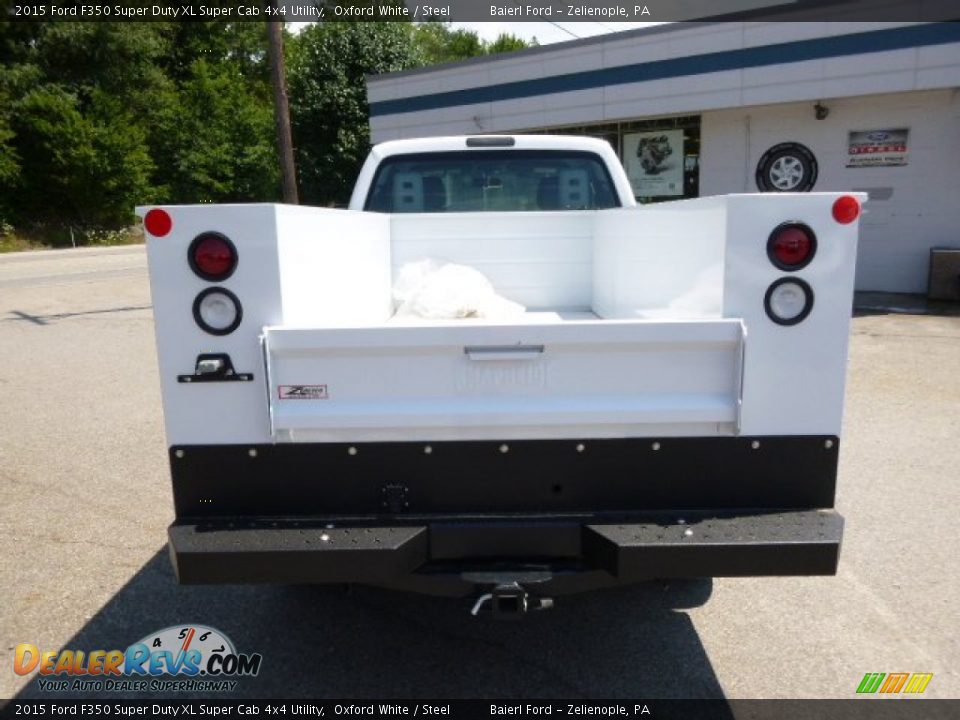 2015 Ford F350 Super Duty XL Super Cab 4x4 Utility Oxford White / Steel Photo #7