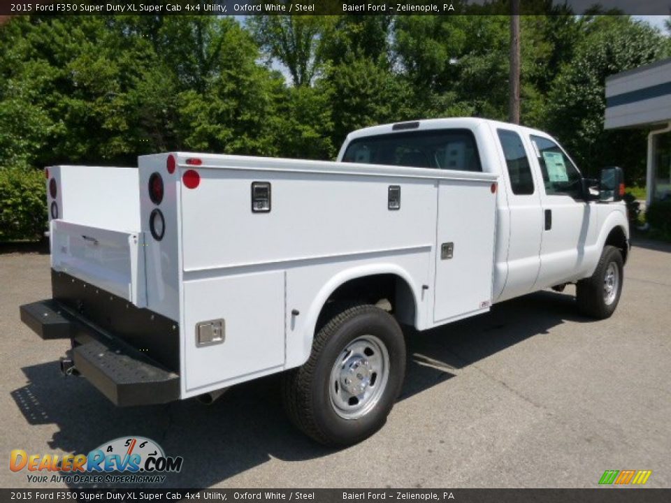 2015 Ford F350 Super Duty XL Super Cab 4x4 Utility Oxford White / Steel Photo #8