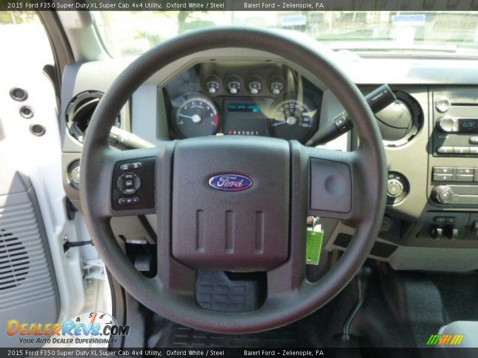 2015 Ford F350 Super Duty XL Super Cab 4x4 Utility Oxford White / Steel Photo #19