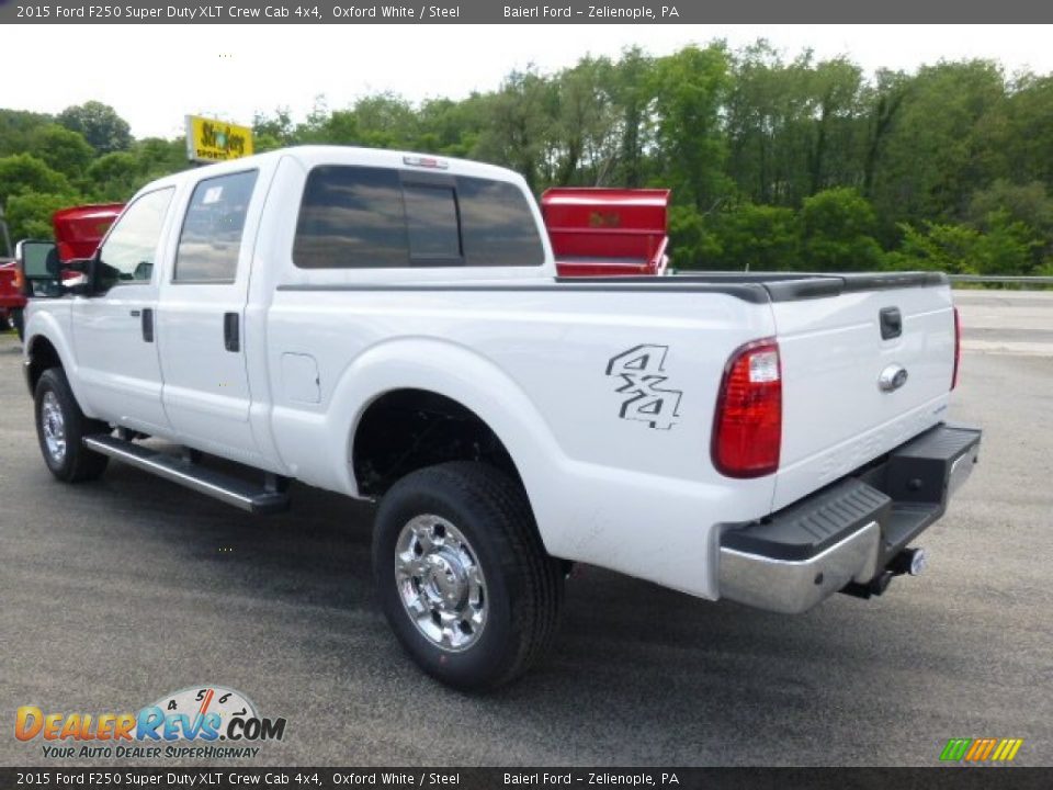 2015 Ford F250 Super Duty XLT Crew Cab 4x4 Oxford White / Steel Photo #6