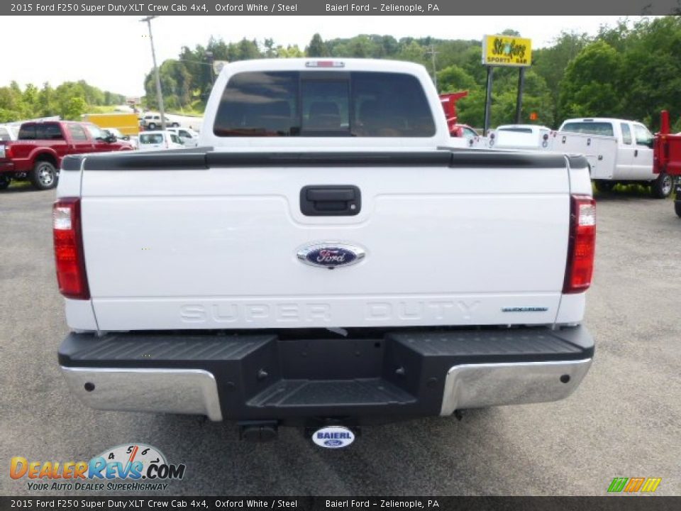 2015 Ford F250 Super Duty XLT Crew Cab 4x4 Oxford White / Steel Photo #7
