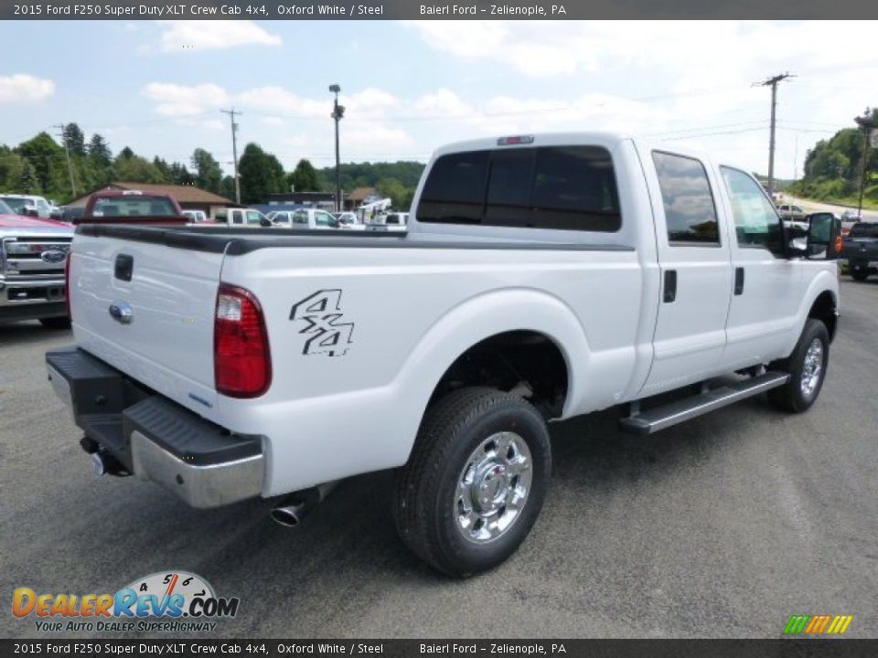2015 Ford F250 Super Duty XLT Crew Cab 4x4 Oxford White / Steel Photo #8