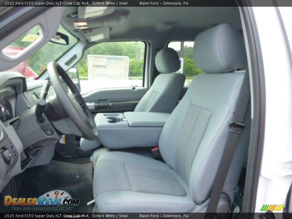 2015 Ford F250 Super Duty XLT Crew Cab 4x4 Oxford White / Steel Photo #10