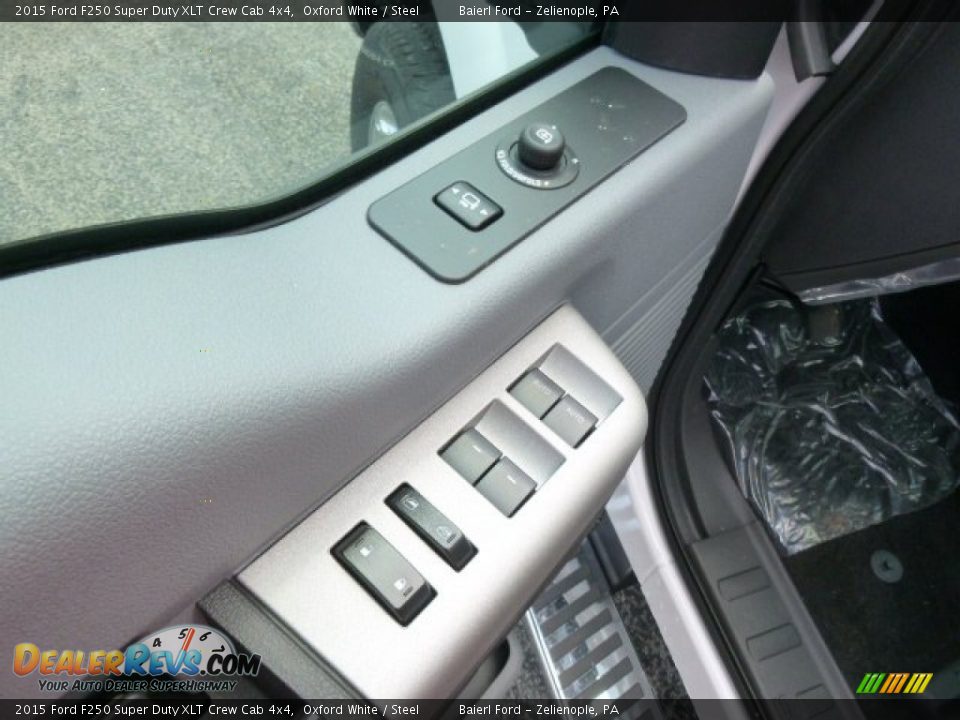 2015 Ford F250 Super Duty XLT Crew Cab 4x4 Oxford White / Steel Photo #13