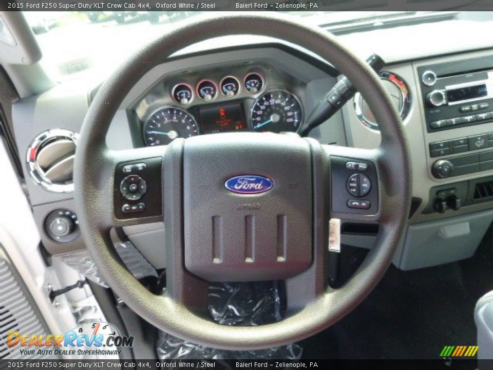 2015 Ford F250 Super Duty XLT Crew Cab 4x4 Oxford White / Steel Photo #18