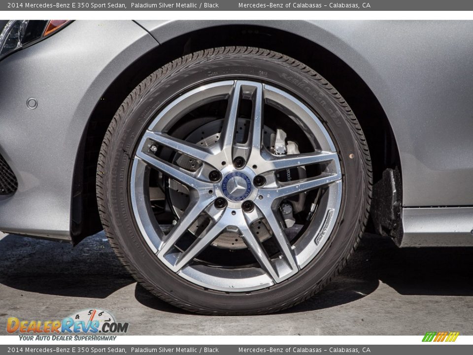 2014 Mercedes-Benz E 350 Sport Sedan Paladium Silver Metallic / Black Photo #10