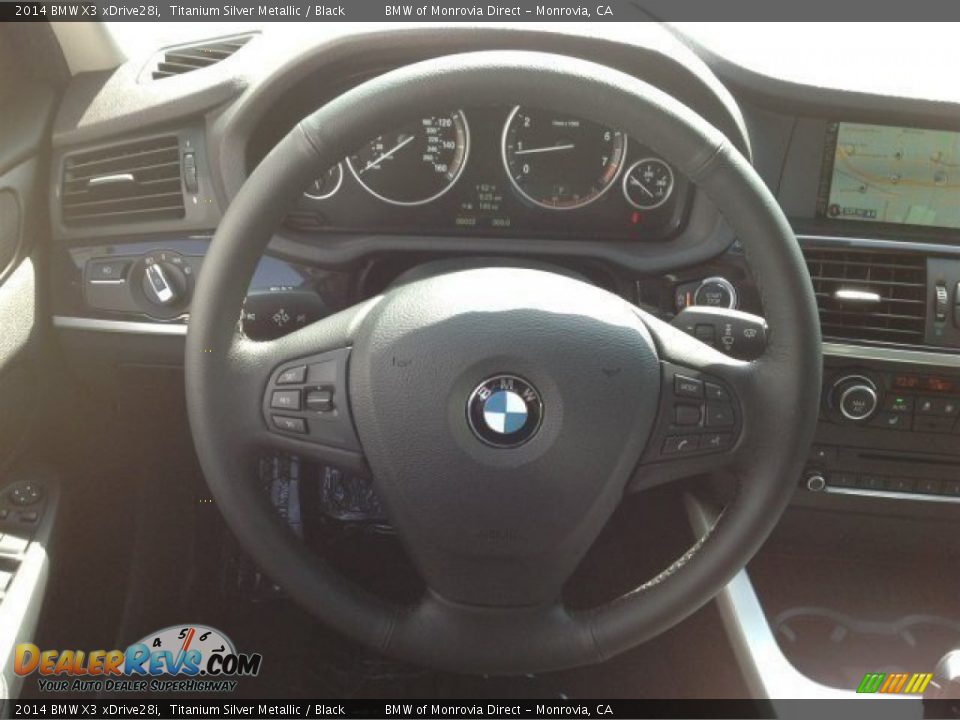 2014 BMW X3 xDrive28i Titanium Silver Metallic / Black Photo #9
