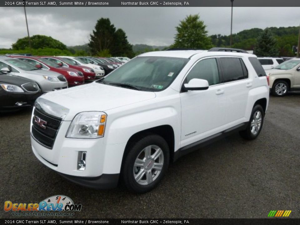 2014 GMC Terrain SLT AWD Summit White / Brownstone Photo #1