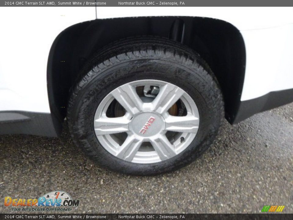 2014 GMC Terrain SLT AWD Summit White / Brownstone Photo #9