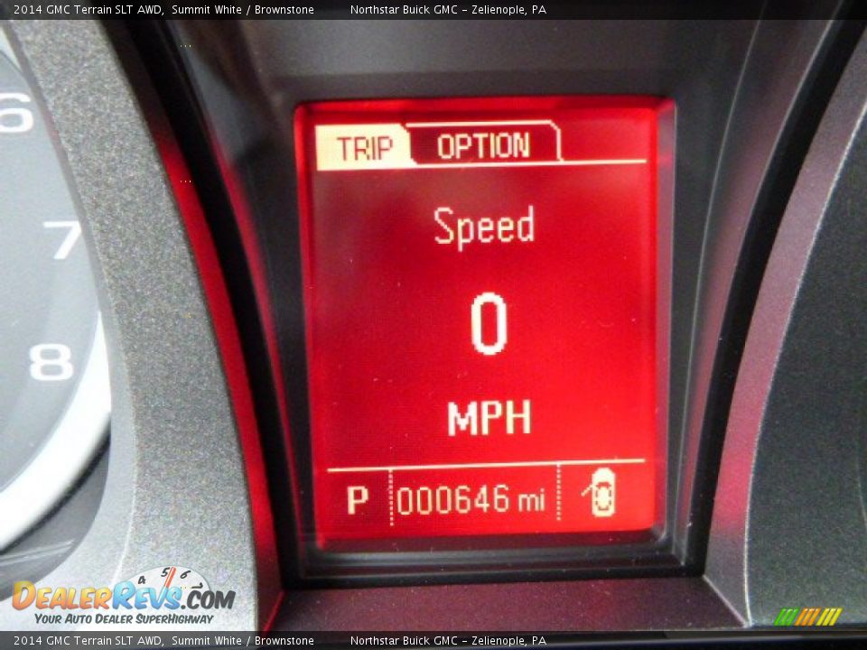 2014 GMC Terrain SLT AWD Summit White / Brownstone Photo #19