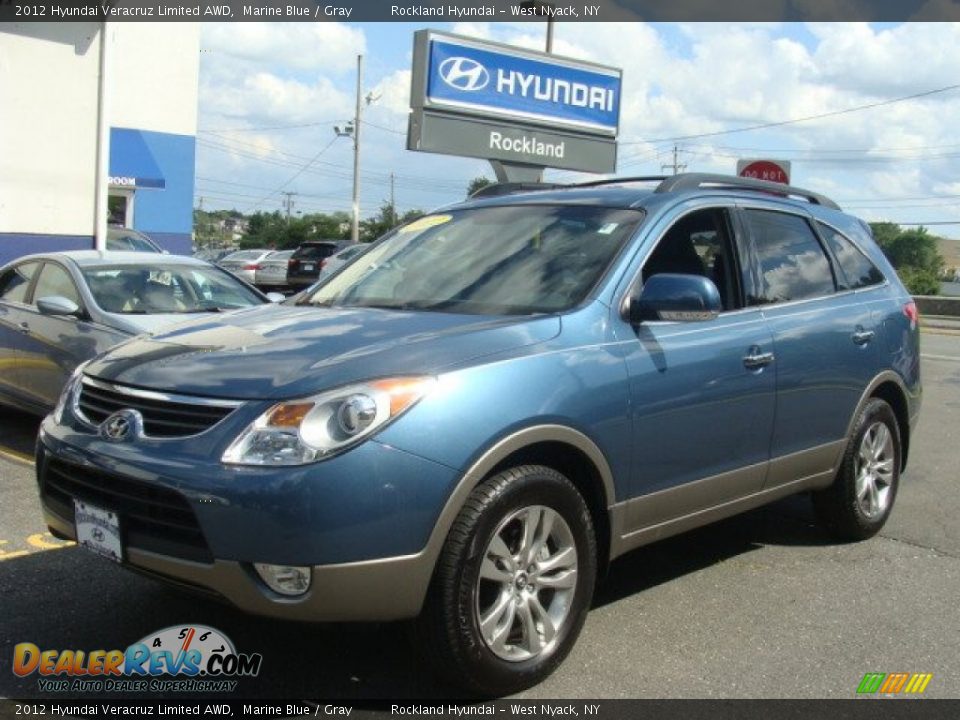 2012 Hyundai Veracruz Limited AWD Marine Blue / Gray Photo #1