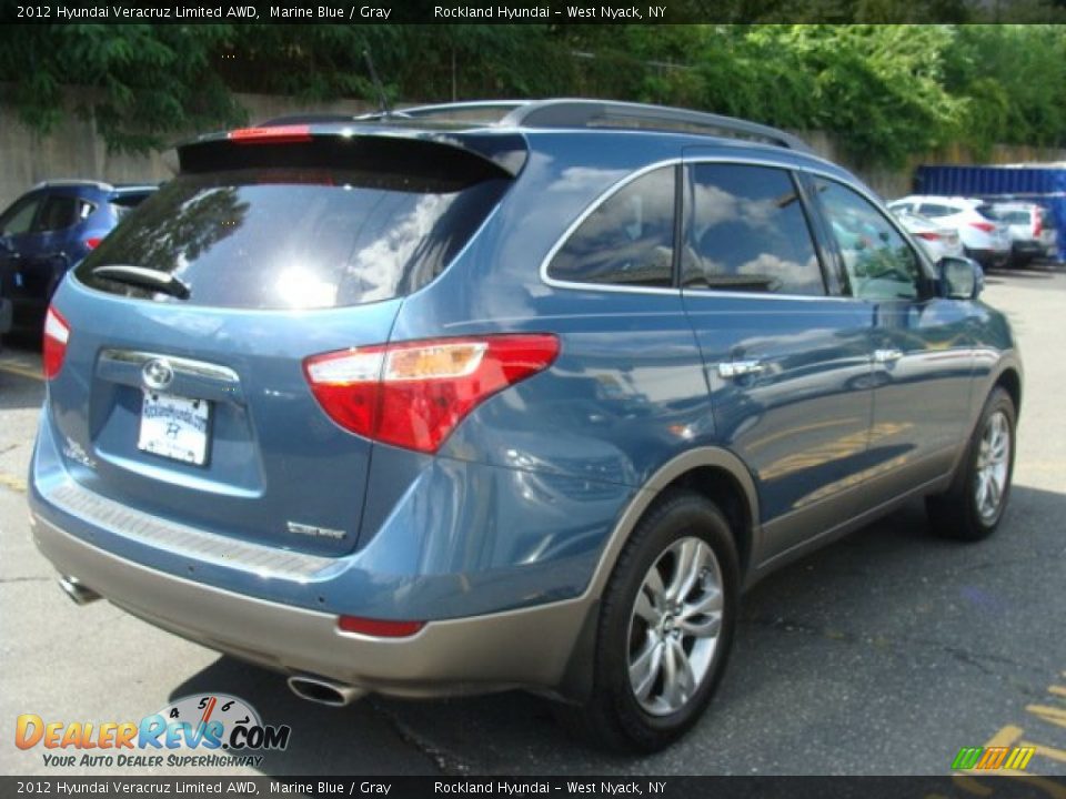 2012 Hyundai Veracruz Limited AWD Marine Blue / Gray Photo #4