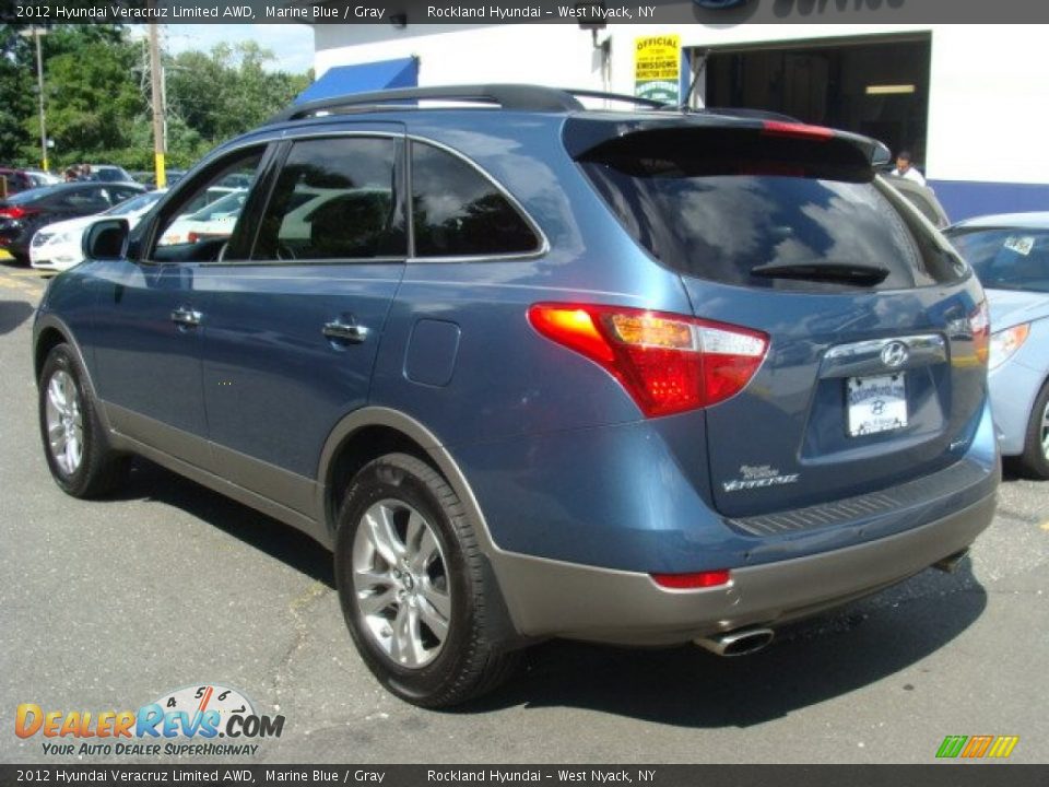2012 Hyundai Veracruz Limited AWD Marine Blue / Gray Photo #6