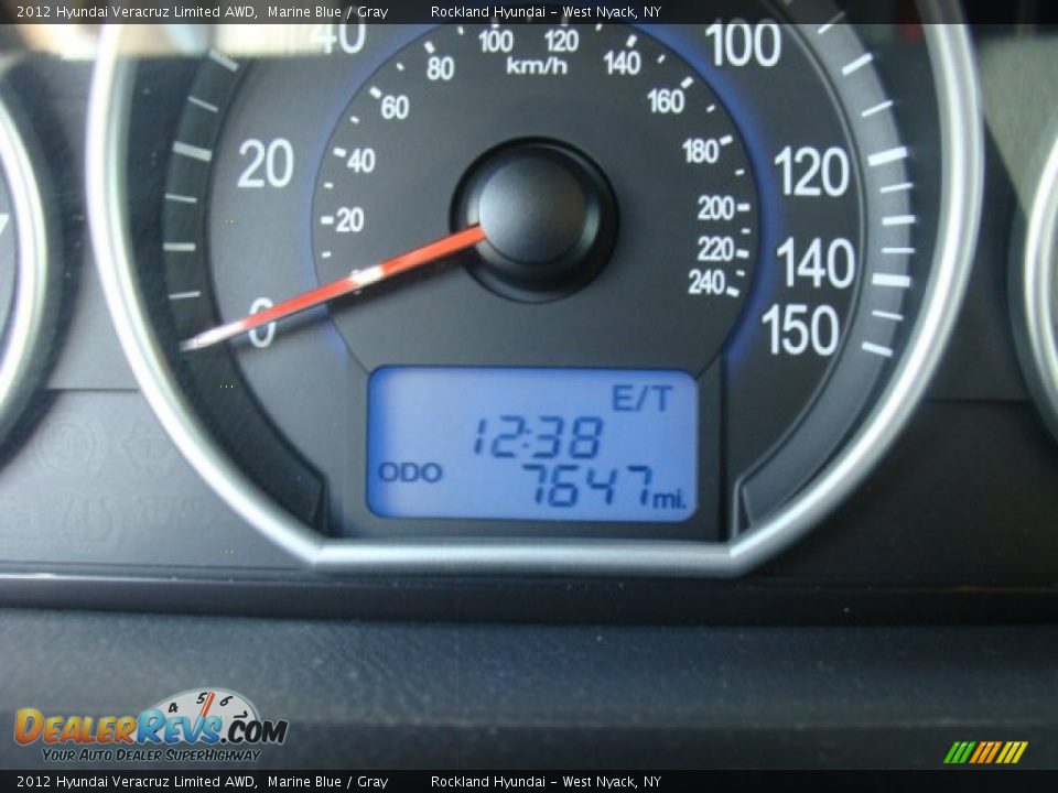2012 Hyundai Veracruz Limited AWD Marine Blue / Gray Photo #16