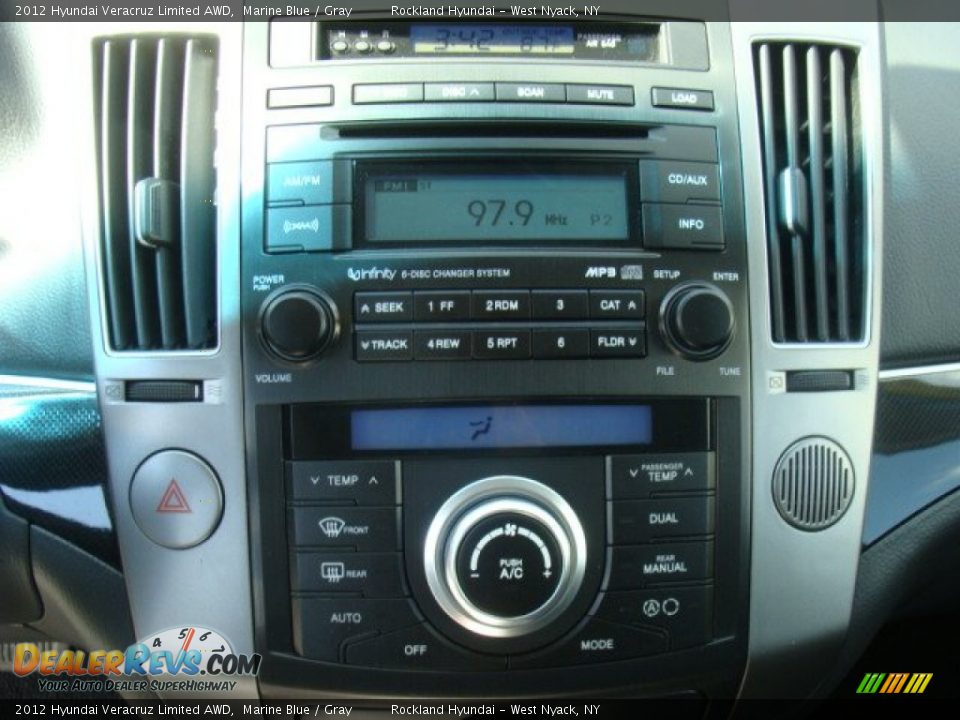 2012 Hyundai Veracruz Limited AWD Marine Blue / Gray Photo #17