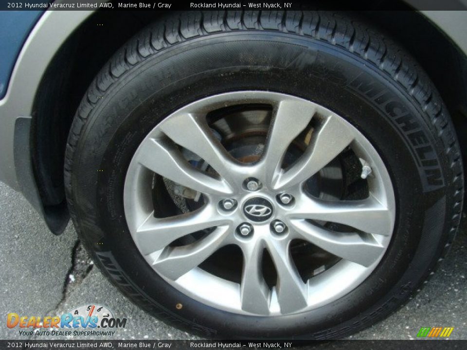 2012 Hyundai Veracruz Limited AWD Marine Blue / Gray Photo #27